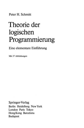 Theorie der logischen Programmierung