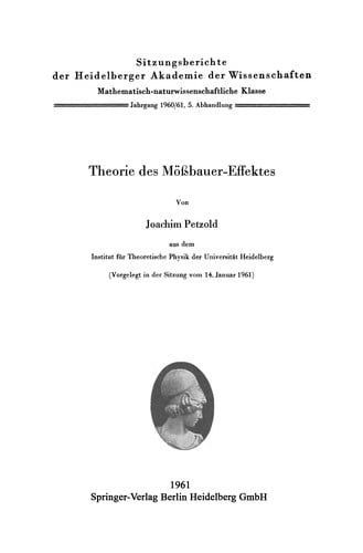 Theorie des Mossbauer-Effektes