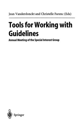Tools for Working with Guidelines