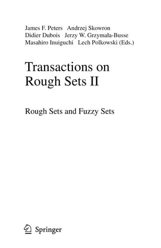 Transactions on rough sets