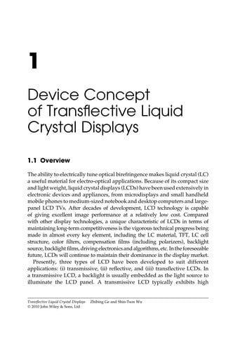 Transflective liquid crystal displays