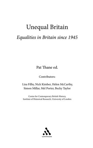 Unequal Britain