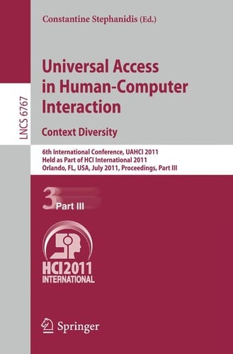Universal Access in Human-Computer Interaction. Context Diversity