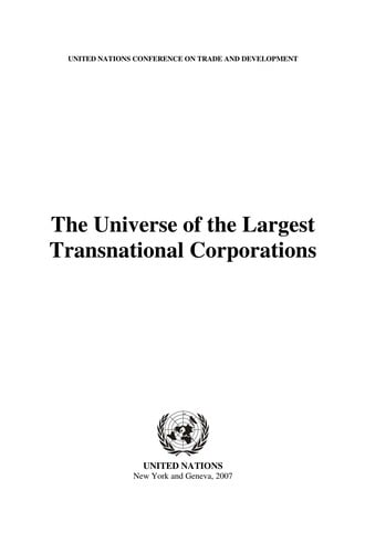 The universe of the largest transnational corporations