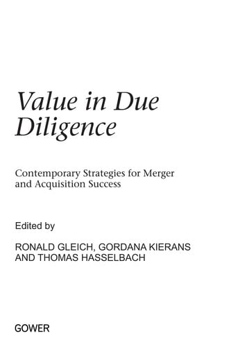 Value in due diligence