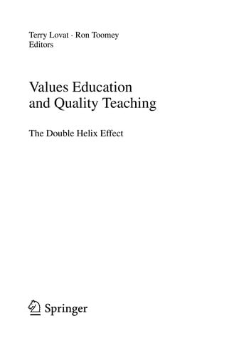 Values education and quality teaching