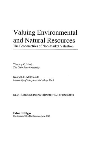 Valuing environmental and natural resources