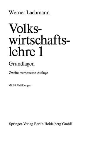 Volkswirtschaftslehre 1