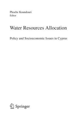 Water resources allocation