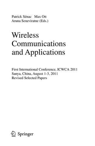 Wireless Communications and Applications