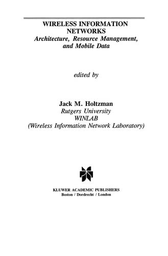 Wireless Information Networks