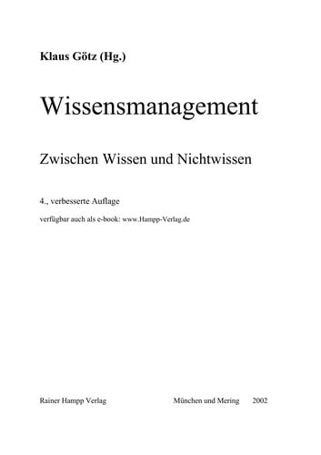 Wissensmanagement
