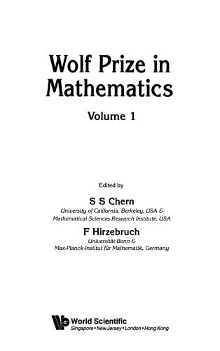 Wolf Prize in Mathematics