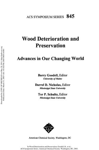 Wood deterioration and preservation