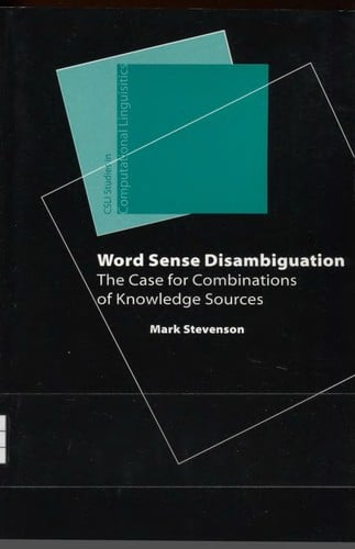 Word sense disambiguation