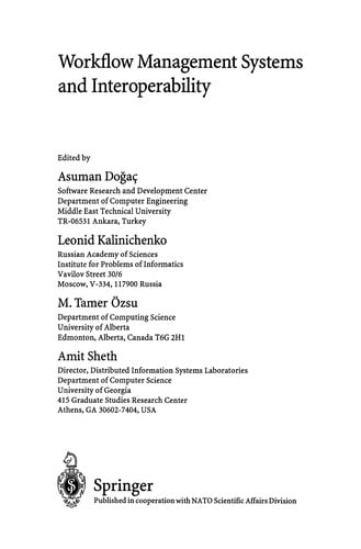 Workflow Management Systems and Interoperability