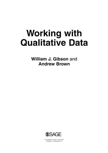 Working with qualitative data