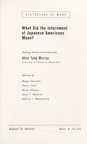 What did the internment of Japanese Americans during World War II mean?