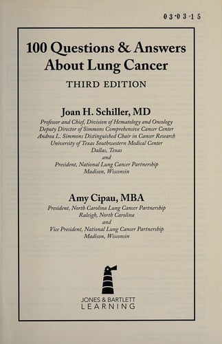 100 questions & answers about lung cancer