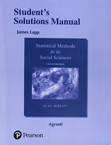 Student's Solutions Manual for Statistical Methods for the Social Sciences