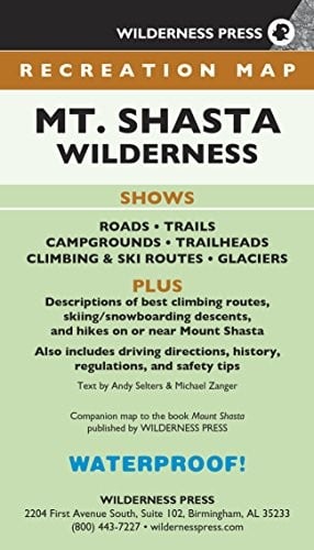 MAP Mt. Shasta Wilderness Recreation
