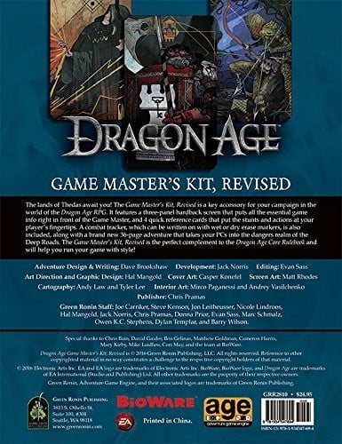 Dragon Age GM Kit *OP