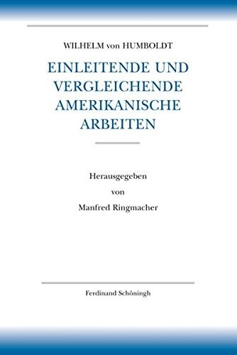 Einleitende und vergleichende amerikanische Arbeiten