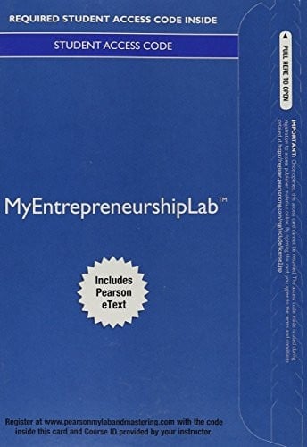 MyLab Entrepreneurship with Pearson eText -- Access Card -- for Essentials of Entrepreneurship and Small Business Management