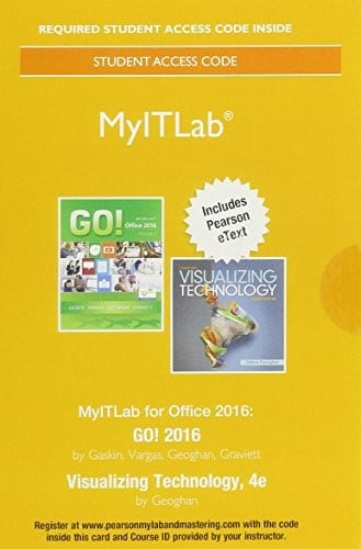 MyLab IT with Pearson eText -- Access Card -- for GO! 2016 with Visualizing Technology
