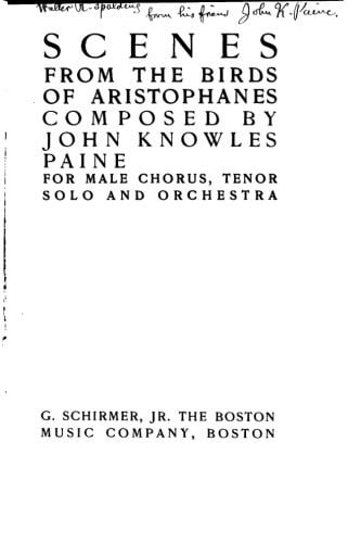 Scenes from The Birds of Aristophanes