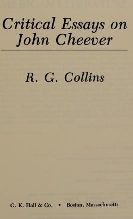 Critical essays on John Cheever