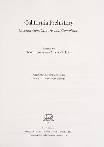 California prehistory