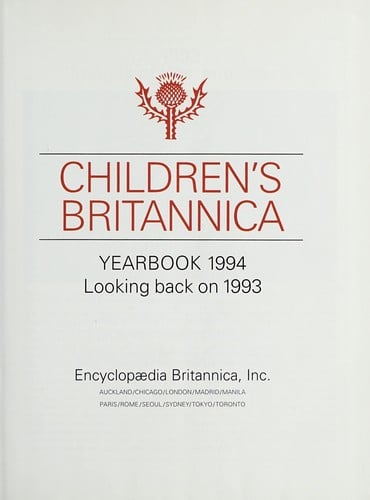 Children's Britannica yearbook