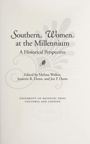 Southern women at the millennium