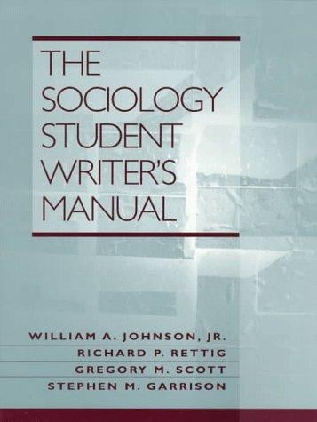 The sociology student writer's manual