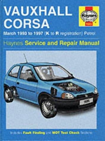 Vauxhall Corsa (93-97) Service and Repair Manual