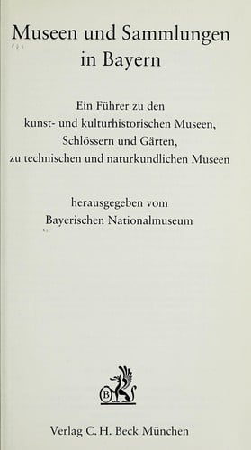 Museen und Sammlungen in Bayern