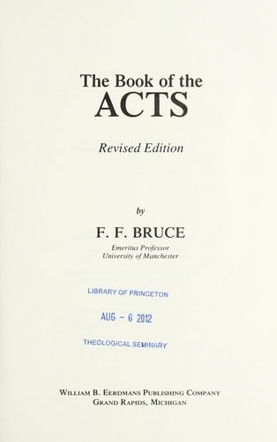 The book of the Acts