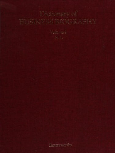 Dictionary of business biography