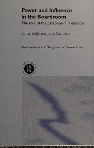 Power and influence in the boardroom