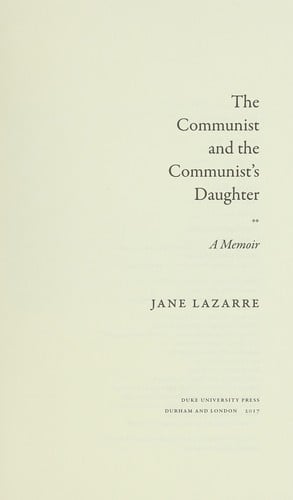 The communist and the communist's daughter