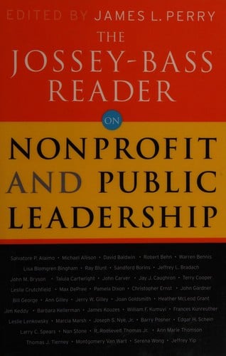 The Jossey-Bass reader on nonprofit and public leadership