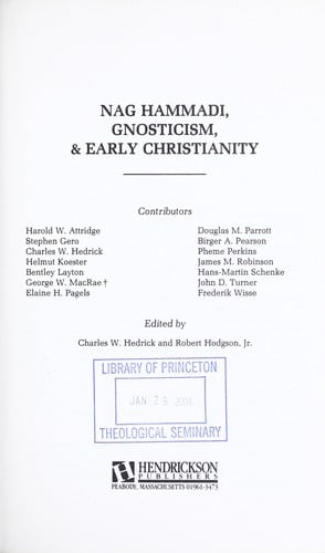 Nag Hammadi, gnosticism & early Christianity