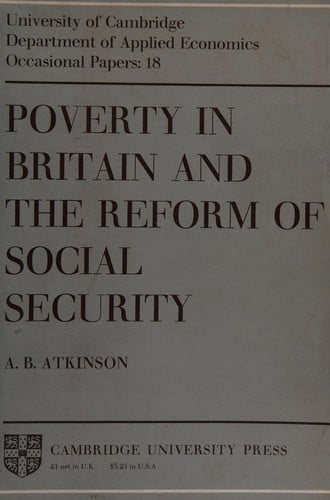 Poverty in Britain and the reform of social security