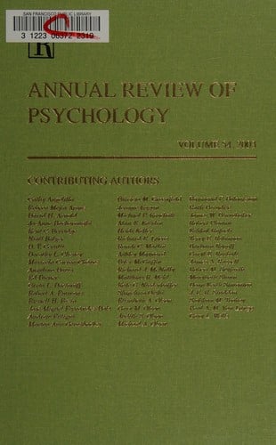Annual review of psychology