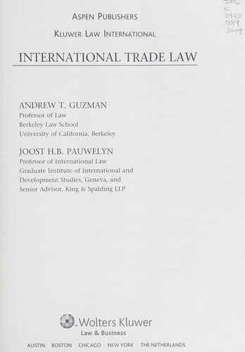 International trade law