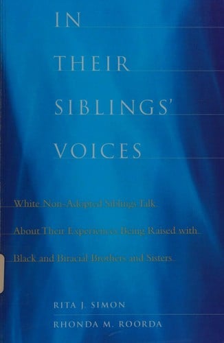 In their siblings' voices