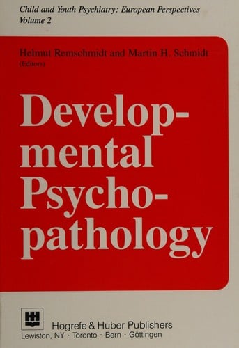 Developmental psychopathology