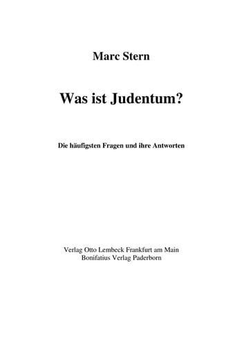 Was ist Judentum?