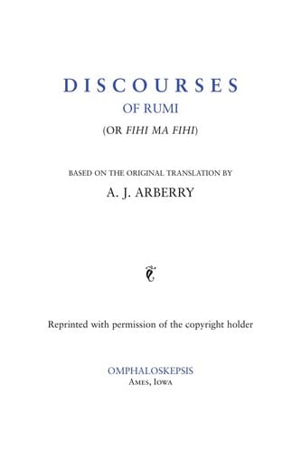 Discourses of Rumi